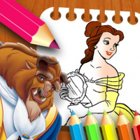 Beauty & the Beast Coloring Book